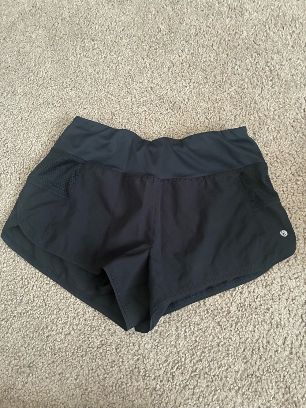 Women’s Black Performance Running Shorts